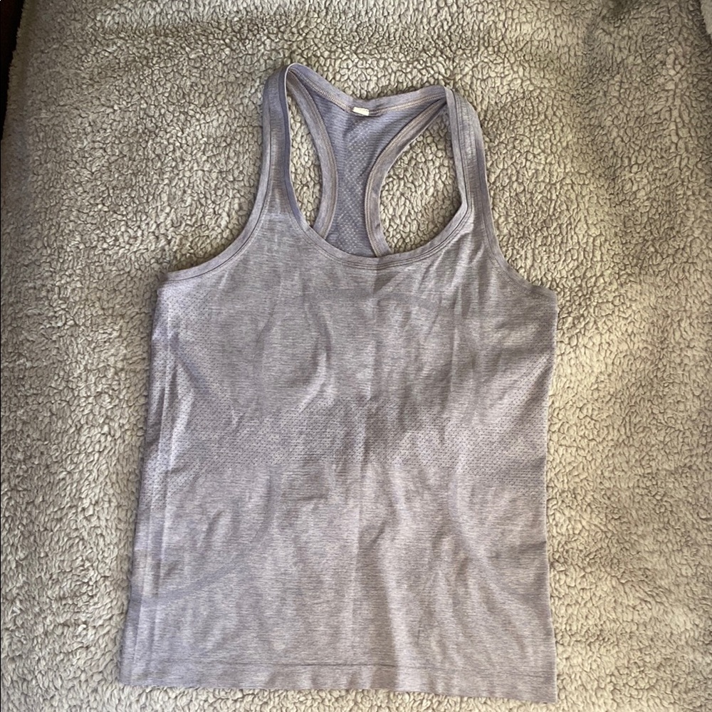 Lululemon Athletica Fitted Purple Tank Top